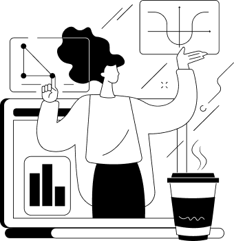 Magnifying glass illustrating discovery and intention