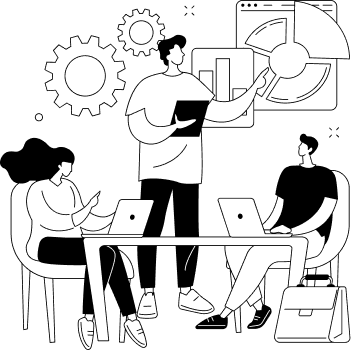 Planning board illustrating strategic product planning